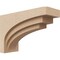 Ekena Millwork 4"W x 12"D x 8"H Classic Rockford Rough Cedar Woodgrain TimberThane Corbel, Primed Tan CORUR04X12X08ROCRCPR - alternate 1